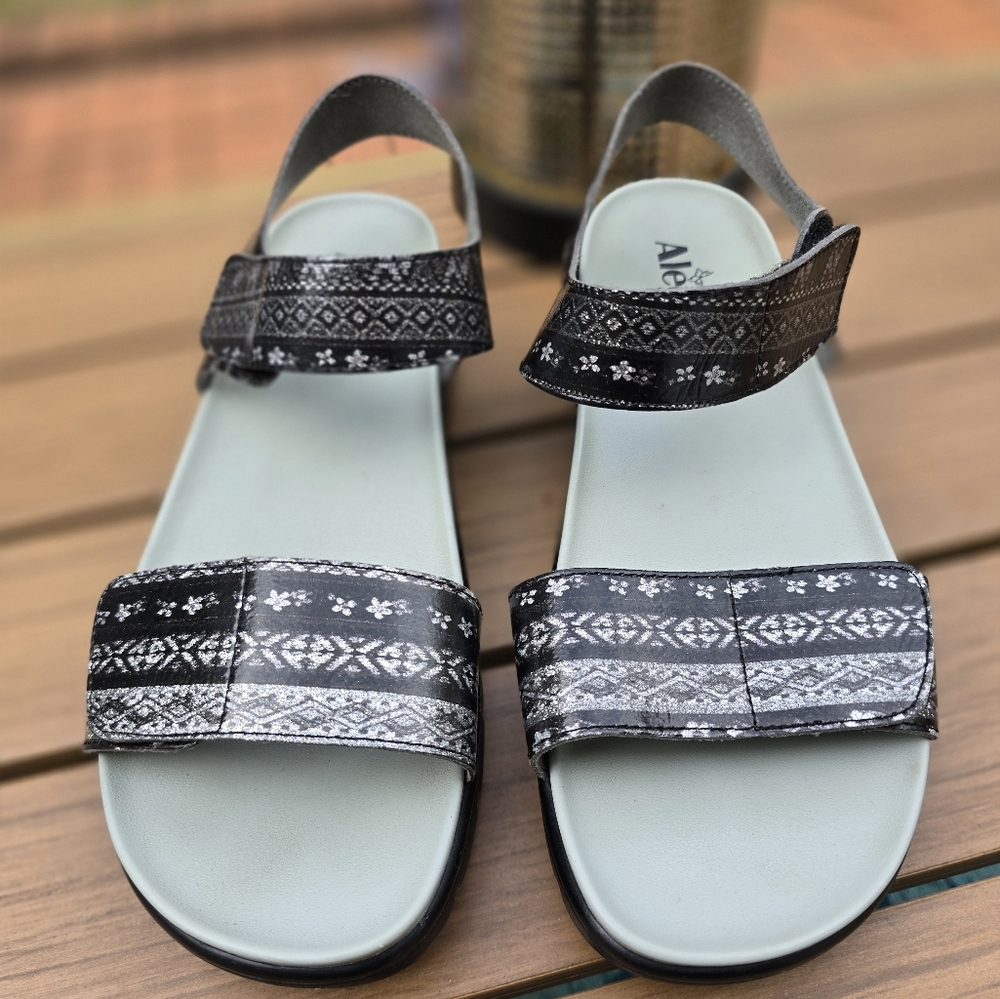 Women's ALEGRIA Sandal Open Toe Black Sandals Size 42/ 10.5-11 - Picture 3 of 9